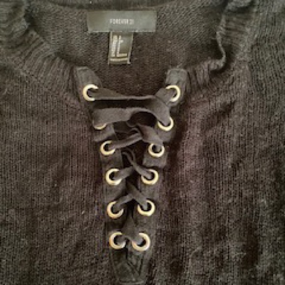 Forever 21 Black Sweater - Picture 2 of 5